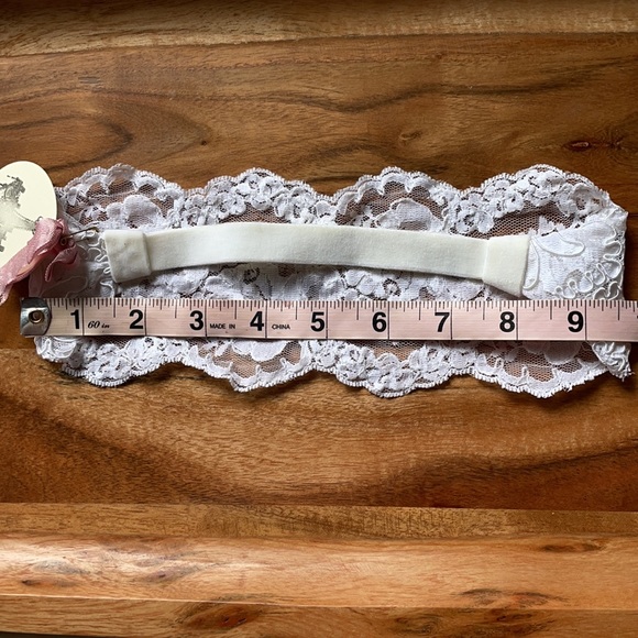 Little Lovelies | White Vintage Lace Bridal Headband - Picture 15 of 15